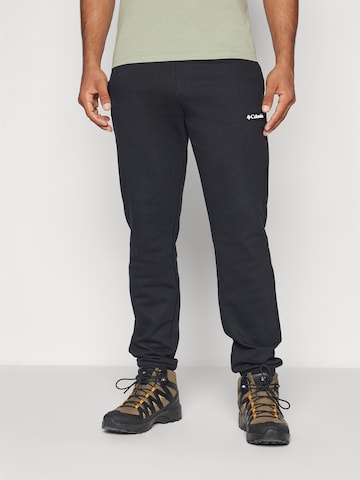 COLUMBIA Tapered Sports trousers 'Meridian Creek' in Black: front