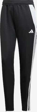 Coupe slim Pantalon de sport 'TIRO 24' ADIDAS PERFORMANCE en noir : devant