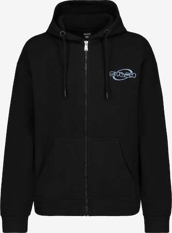 Sublevel Sweatvest in Zwart: voorkant