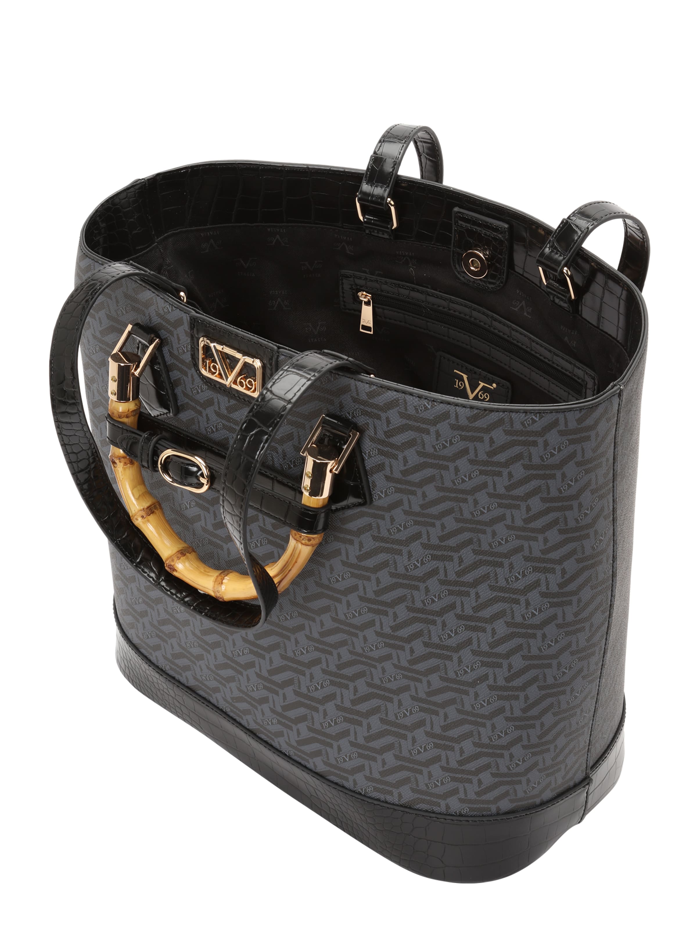 19V69 ITALIA "Чанта тип ""Shopper""" 'Reiko' в сиво