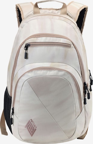 NitroBags Rucksack 'Stash' in Beige: predná strana