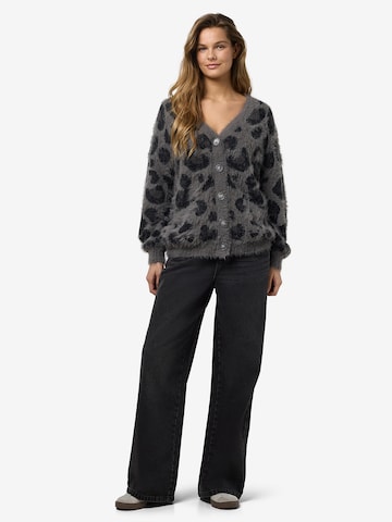 Noisy may Knit cardigan in Grey