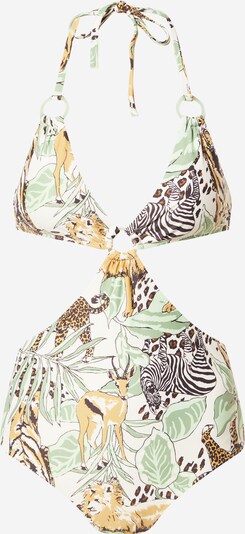 AERIE Swimsuit in Brown / Green / White, Item view
