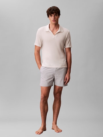 Shorts de bain 'Seersucker' Calvin Klein Swimwear en gris