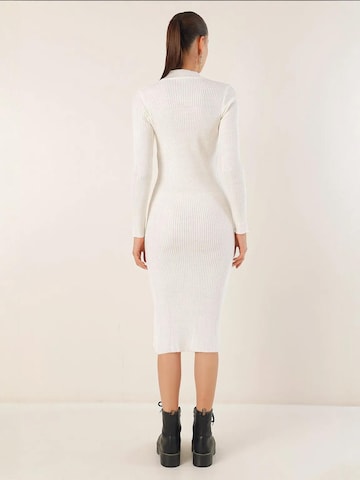 Bigdart Gebreide jurk in Wit