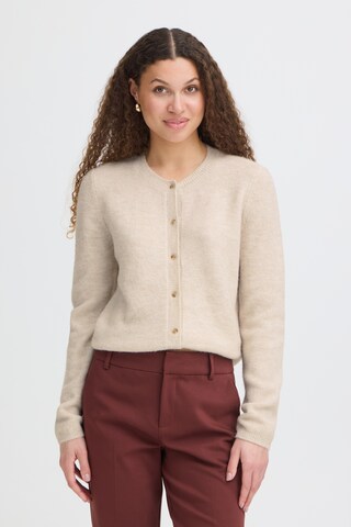 Fransa Knit cardigan 'ELLIS CAR 2' in Beige: front