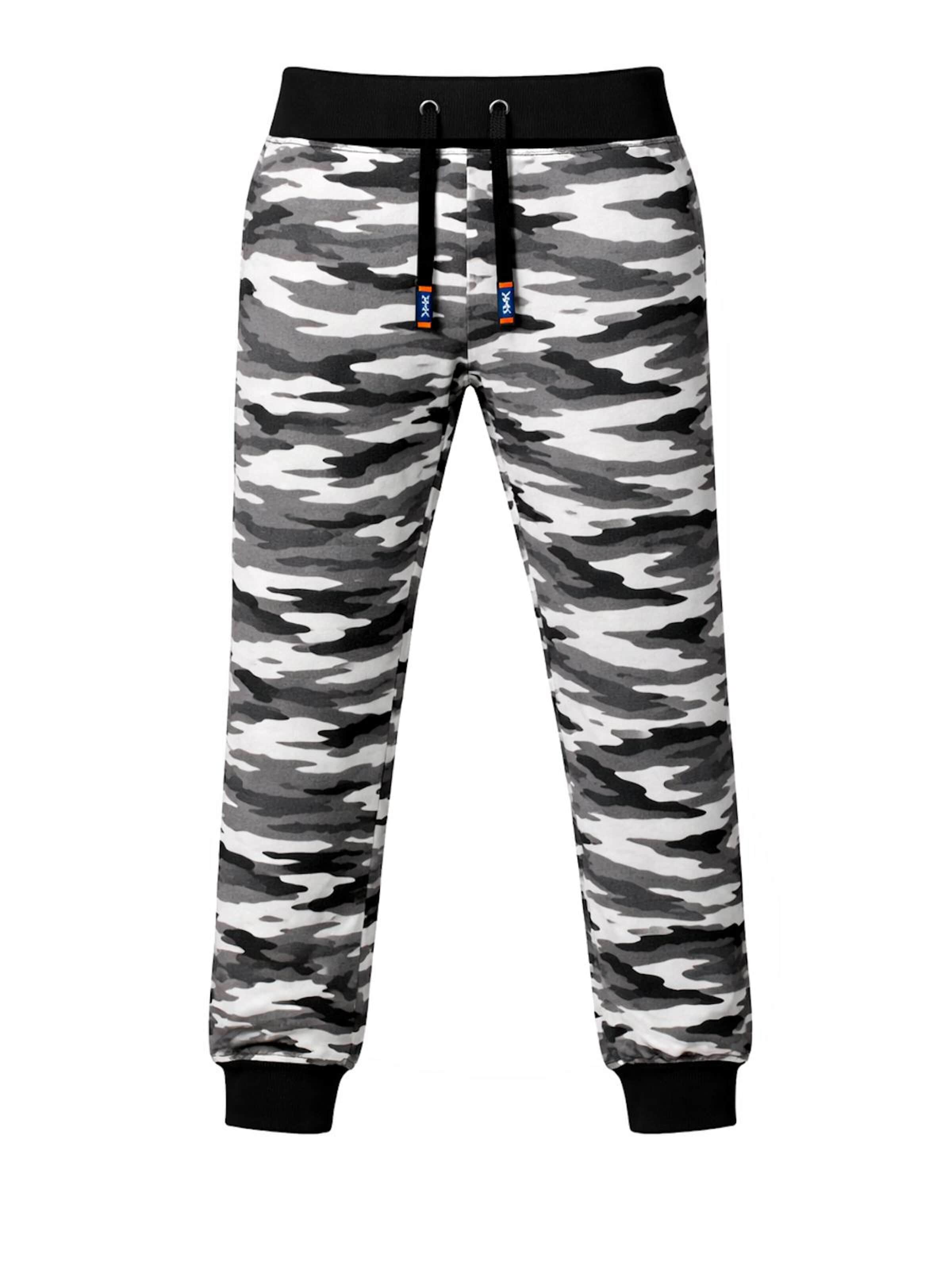 RMK Regular Sporthose 'Camou Jogger' in Grau: Vorderseite