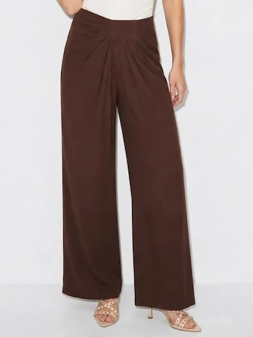 Wide Leg Pantalon 'Hose' Bianco Lucci en marron