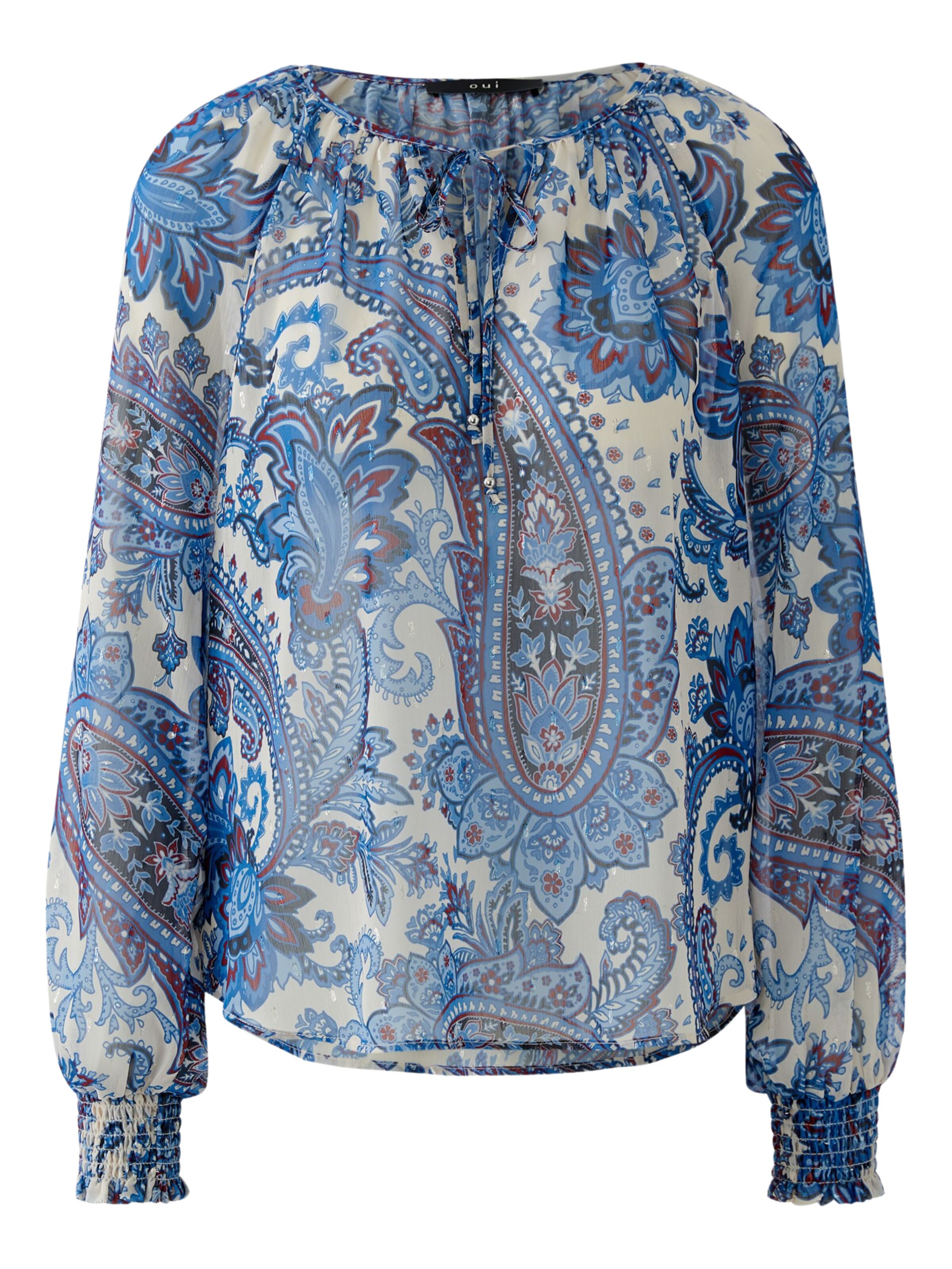 OUI Bluse in Blau: Vorderseite