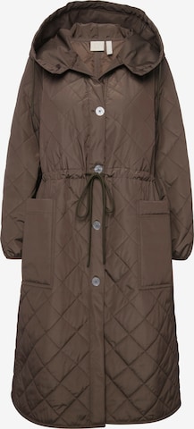 Ulla Popken Winter Coat in Green: front