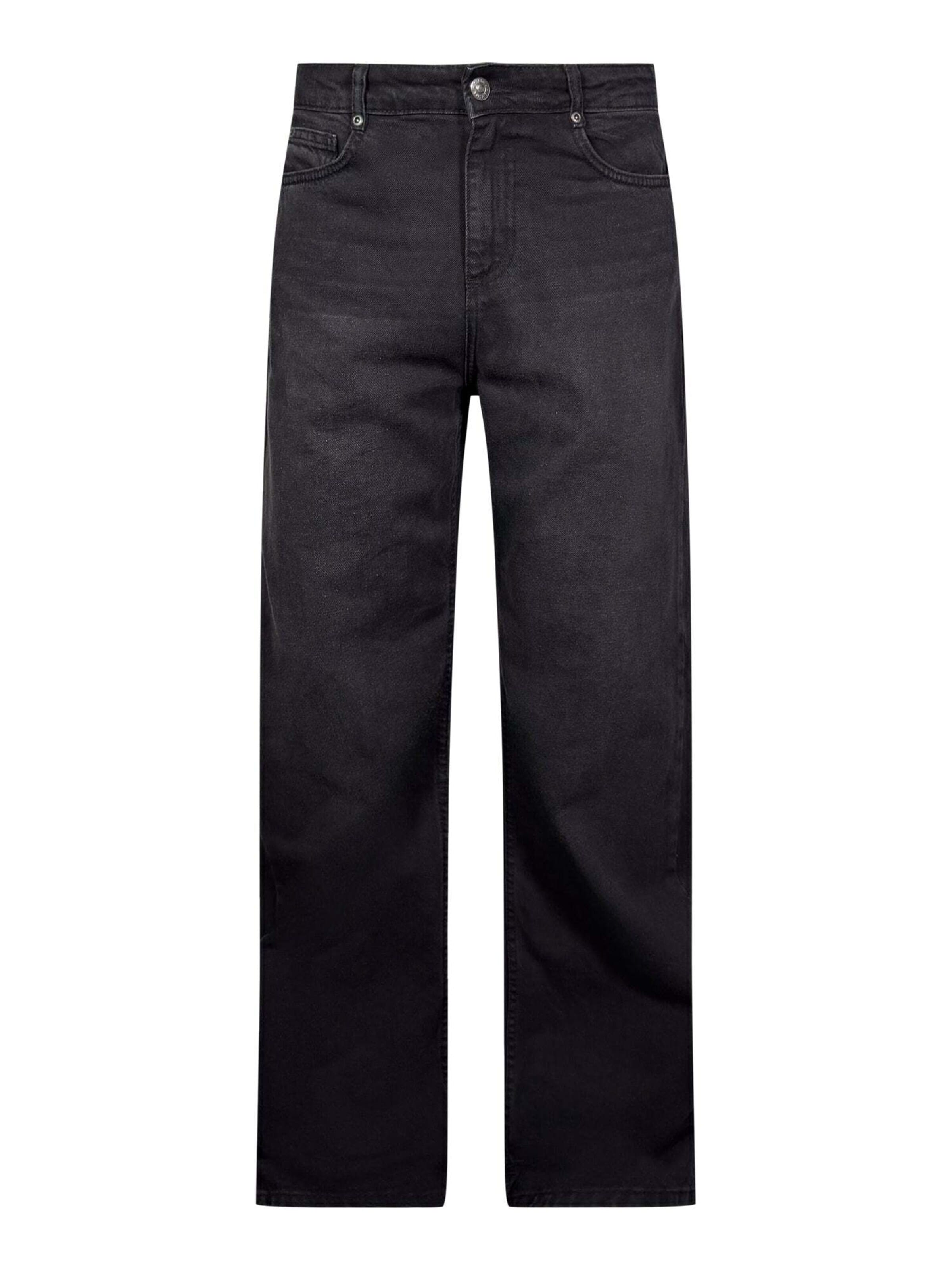 SikSilk Jean en 28 en noir denim, Vue avec produit
