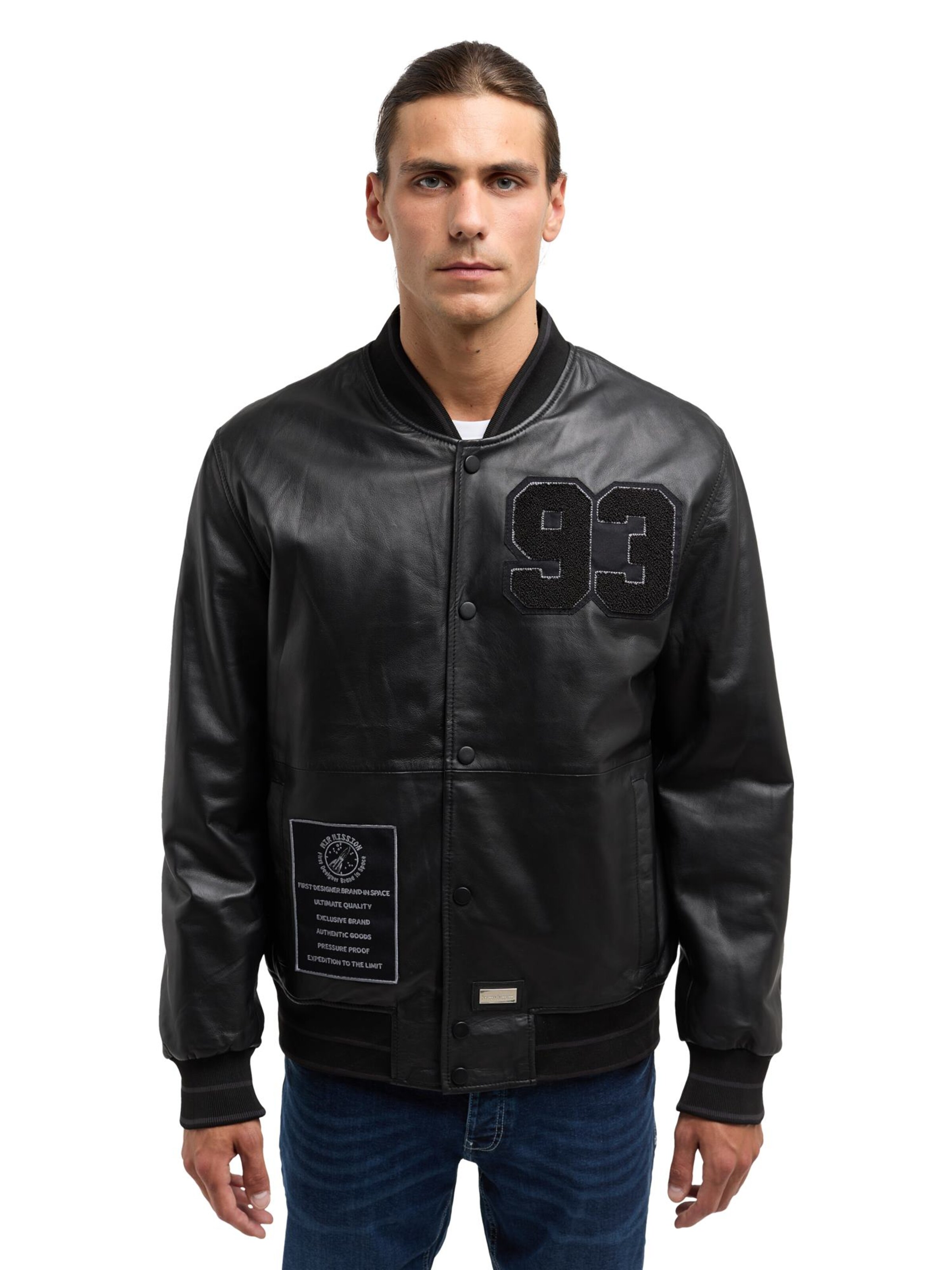 Bruno Banani Between-season jacket 'CAMPOS' in Black: front