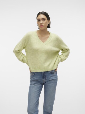 VERO MODA - Jersey 'ELLYLEFILE' en verde: frente