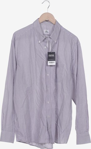 LACOSTE Button Up Shirt in S in Purple: front