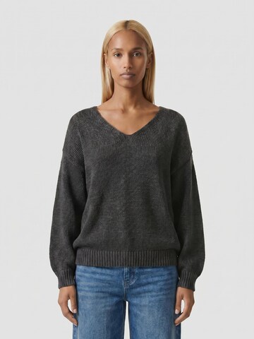 americandreams Oversized sweater 'Milana Cotton' in Black: front