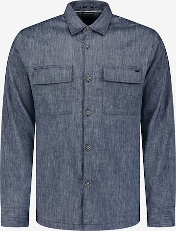 No Excess Regular fit Button Up Shirt in Blue: front