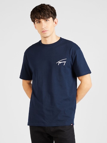 T-Shirt Tommy Jeans en bleu : devant