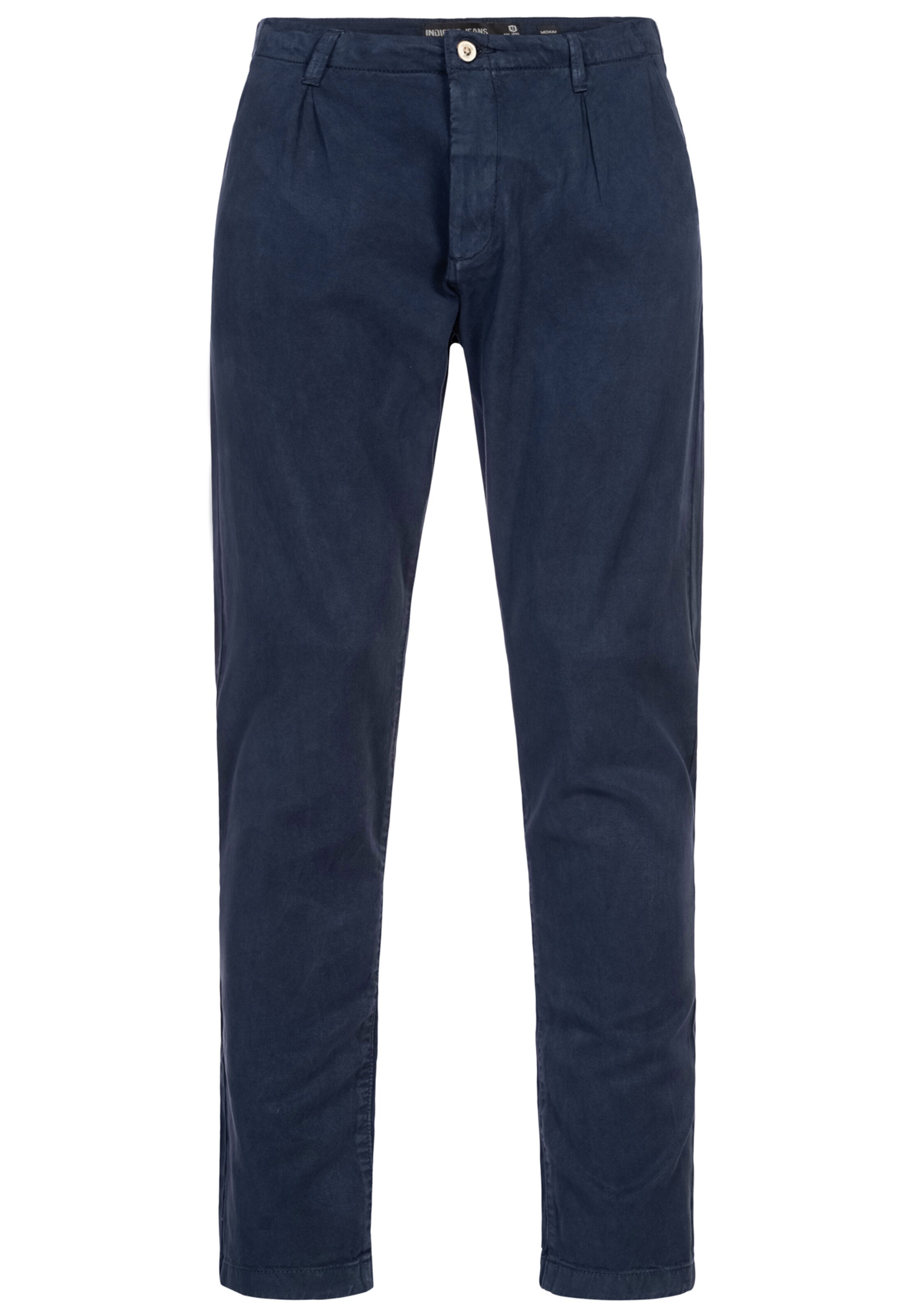 INDICODE JEANS Regular Chino Pants 'Ville' in Blue: front