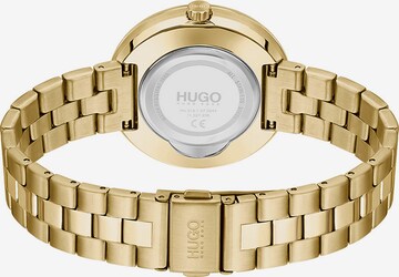 HUGO Red Analoog horloge in Goud