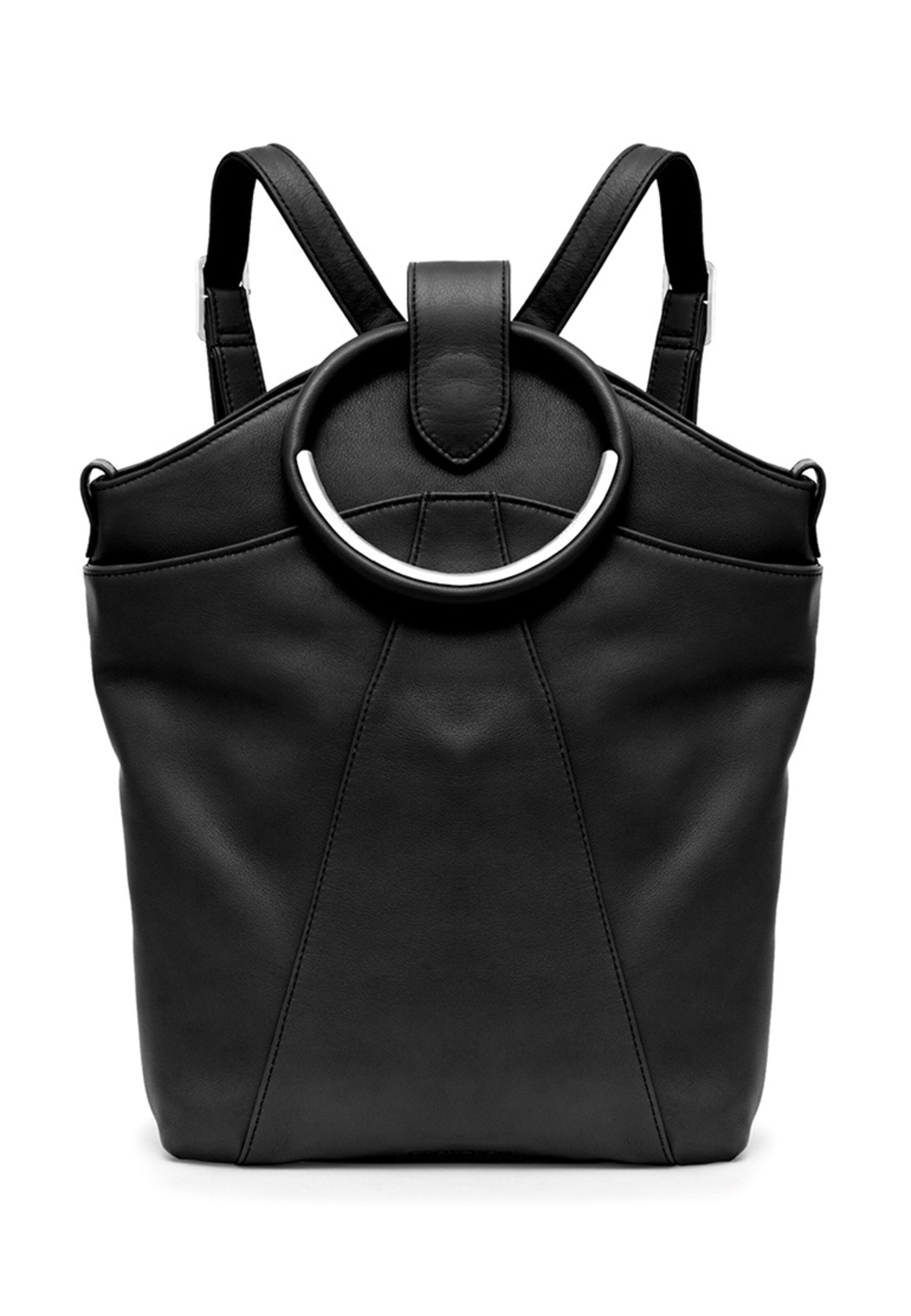 Gretchen Backpack 'Maple Metal' in Black: front