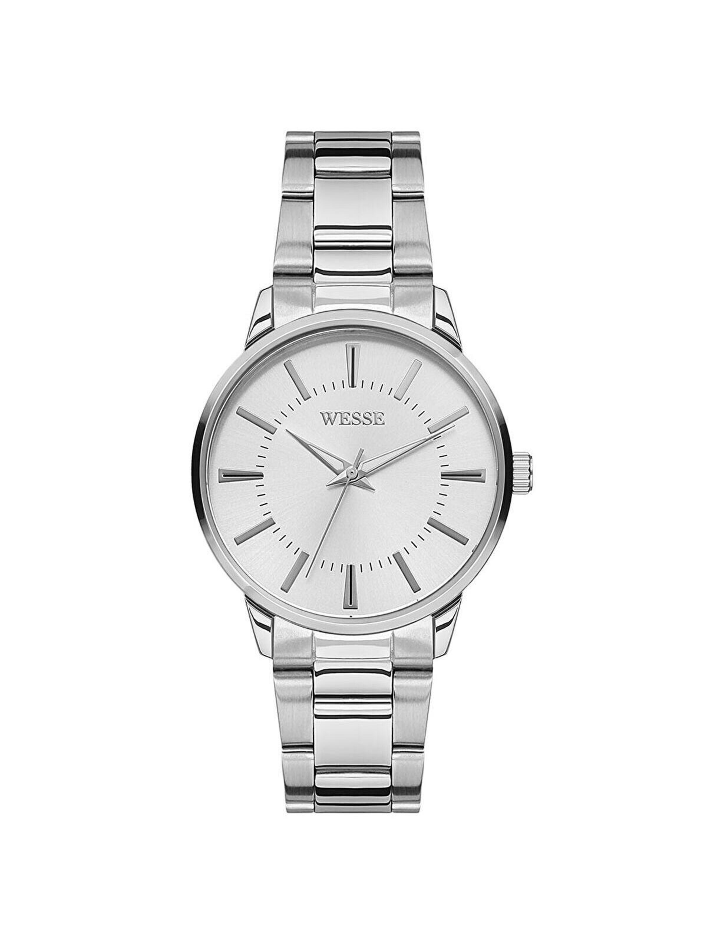 WESSE Analog Watch 'WESSE Woman Watch WWL104401' in Silver: front