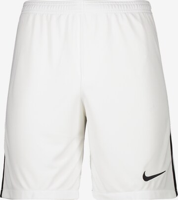 NIKE Workout Pants 'League III' in White: front