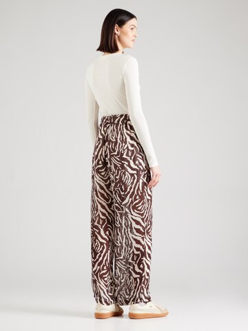 VILA Loose fit Trousers 'VIKRISTINA' in Beige