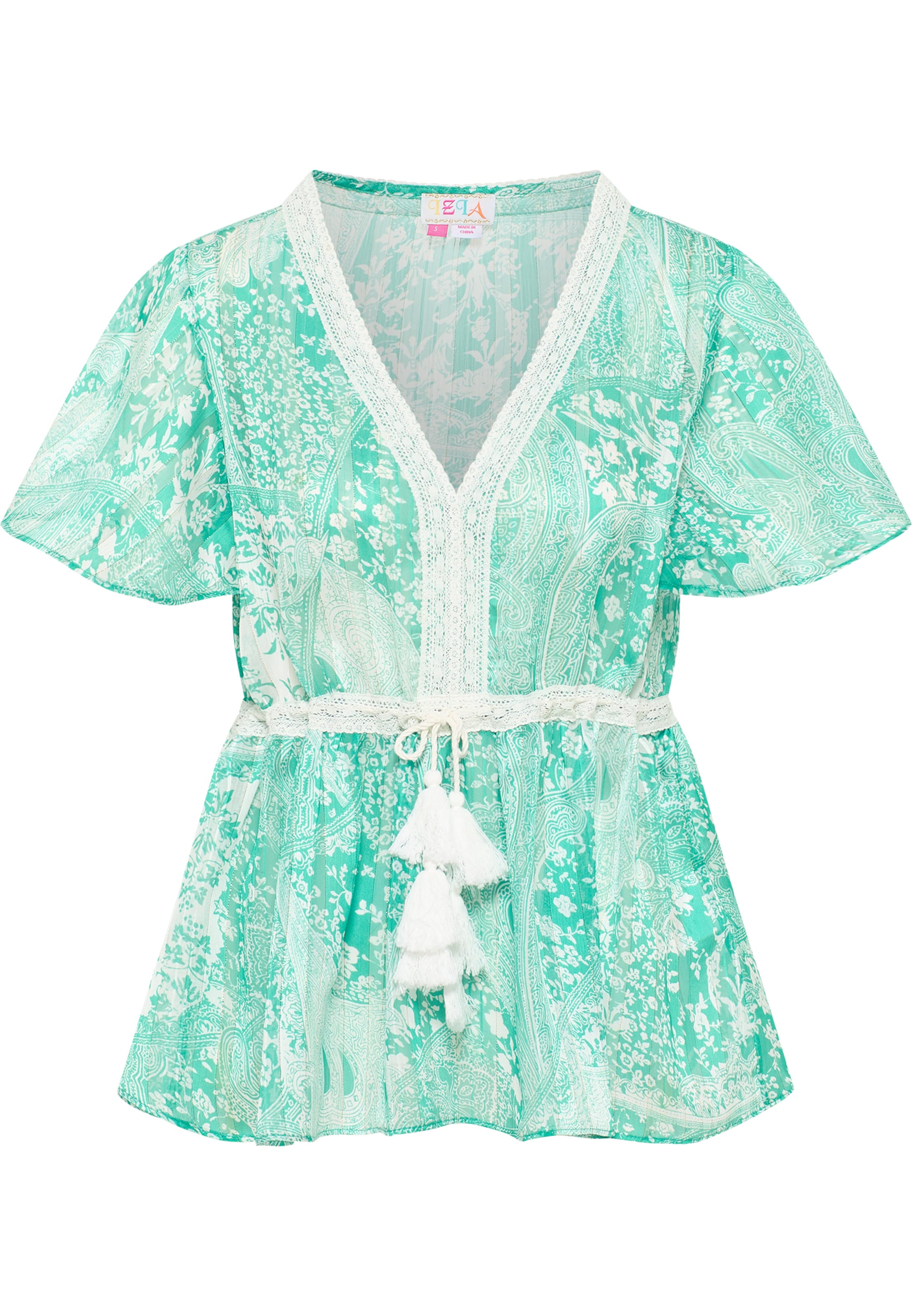 IZIA - Blusa en verde: frente