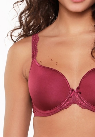 LingaDore T-shirt Bra 'DAILY LACE' in Purple