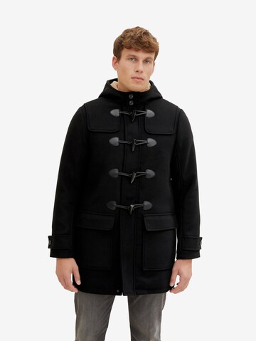 Manteau mi-saison TOM TAILOR en noir : devant