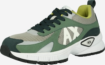 Sneaker bassa di ARMANI EXCHANGE in verde: frontale