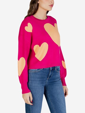 Pullover 'Onlmontana Ls Jq O-Neck Cc Knt 15339550' di ONLY in rosa
