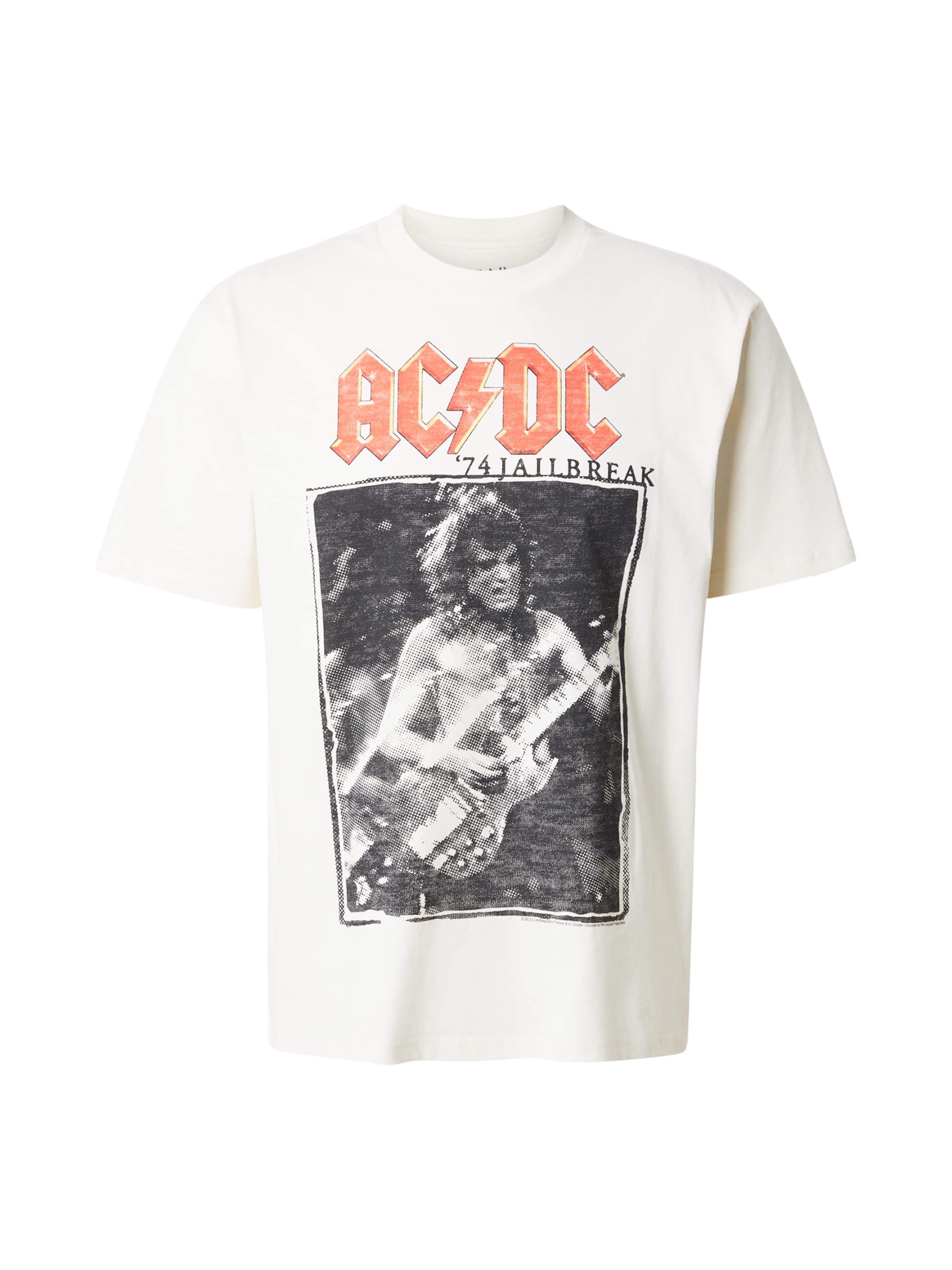 GAP - Camisa 'APR - ACDC' em branco: frente