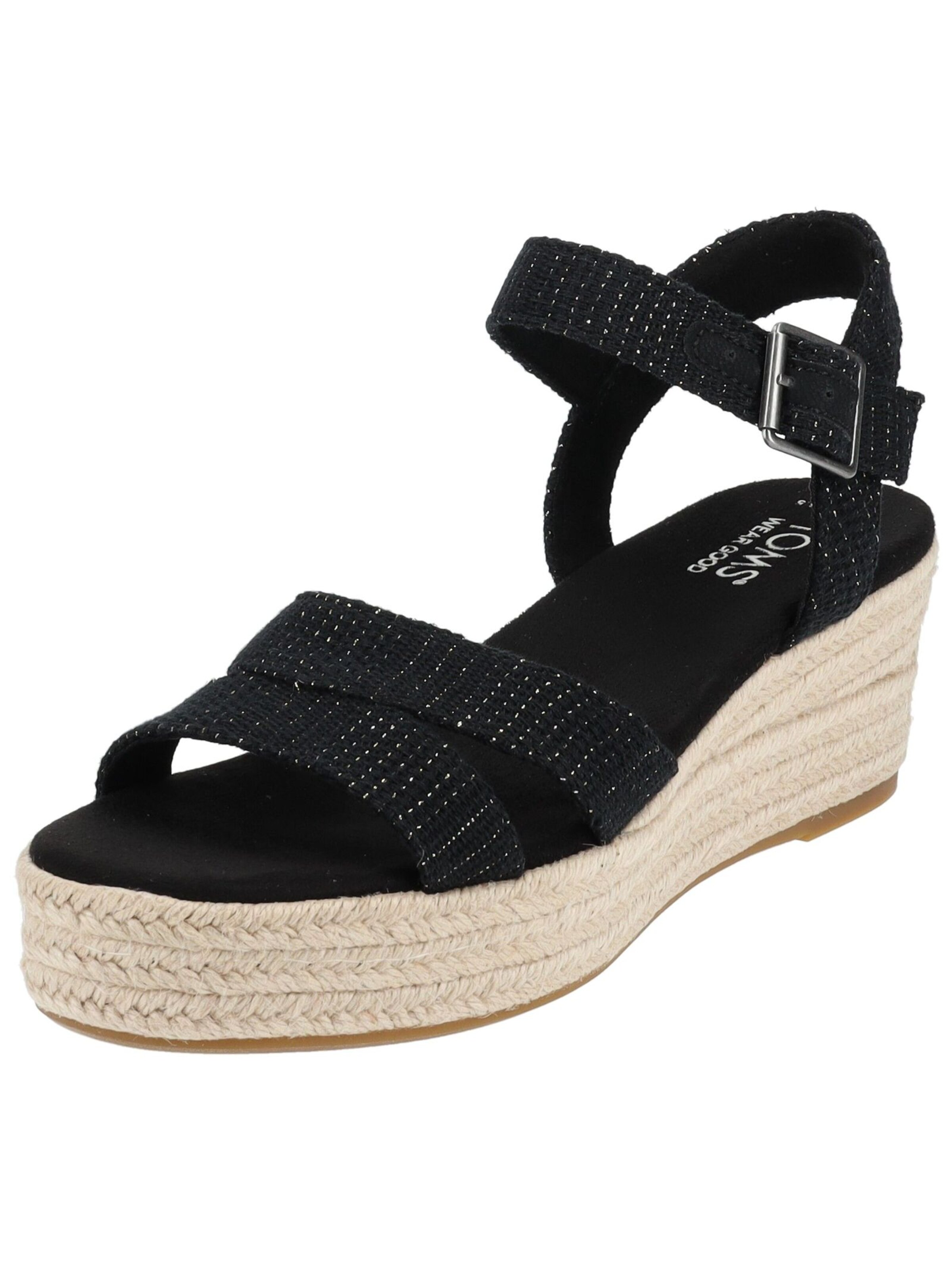 Sandalo 'AUDREY ' di TOMS in nero: frontale