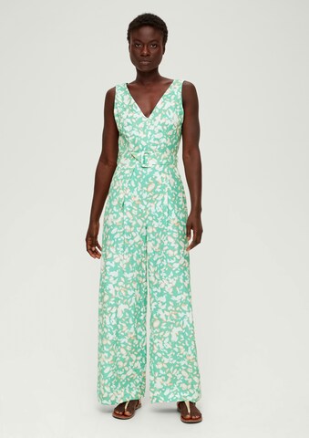 s.Oliver Jumpsuit in Grün: Vorderseite
