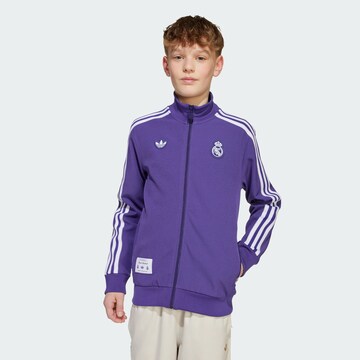 Veste de survêtement 'Real Madrid Terrace Icons' ADIDAS ORIGINALS en violet