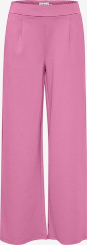ICHI Wide leg Pleat-Front Pants 'KATE SUS' in Pink: front