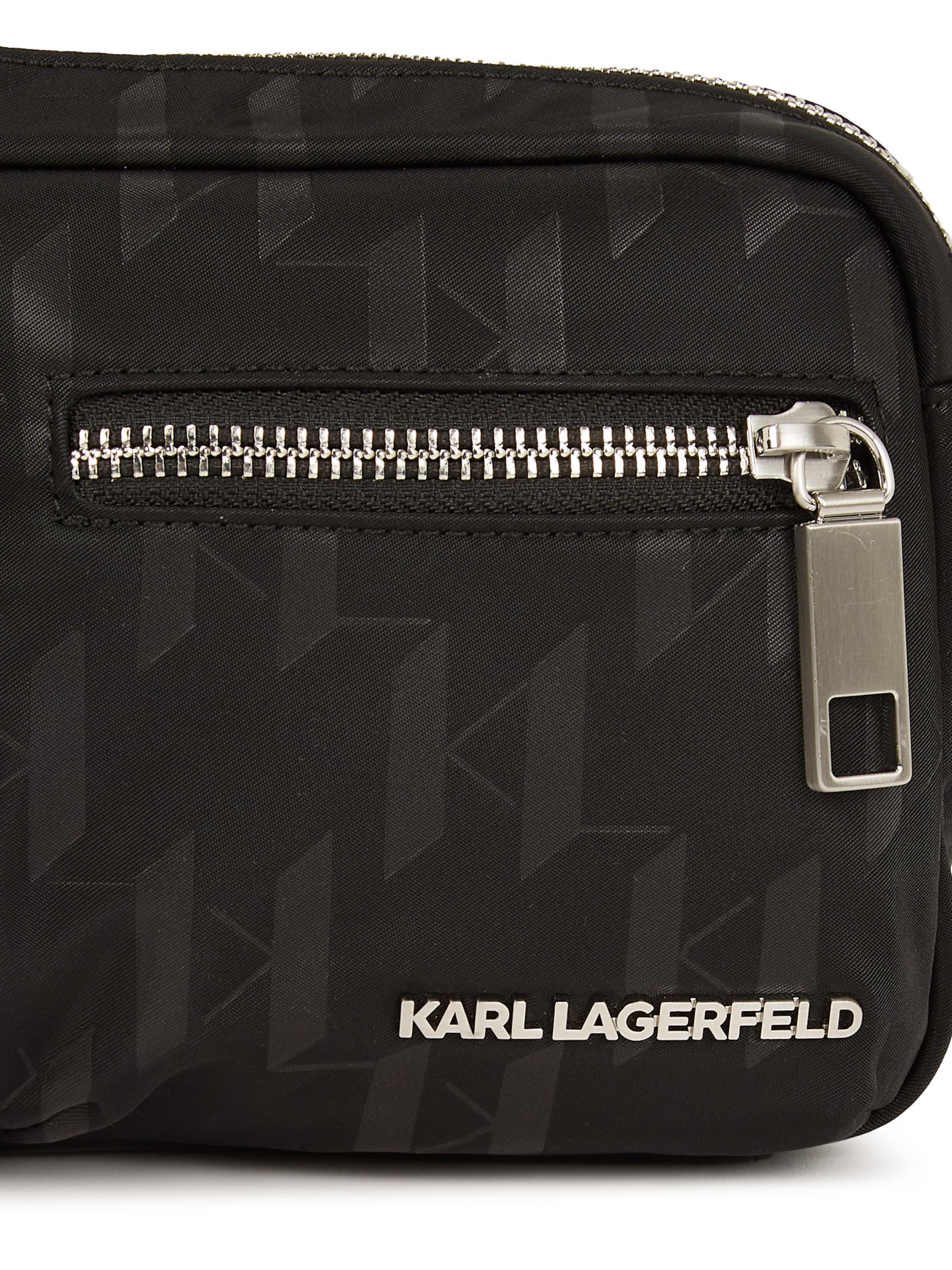 Karl Lagerfeld Torbica za okrog pasu | črna barva