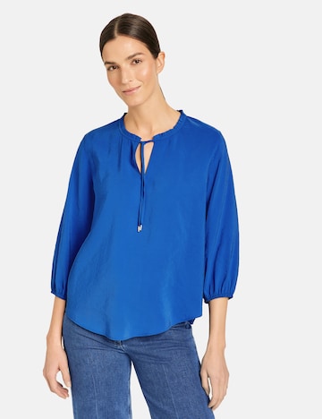 GERRY WEBER Blouse in Blauw: voorkant