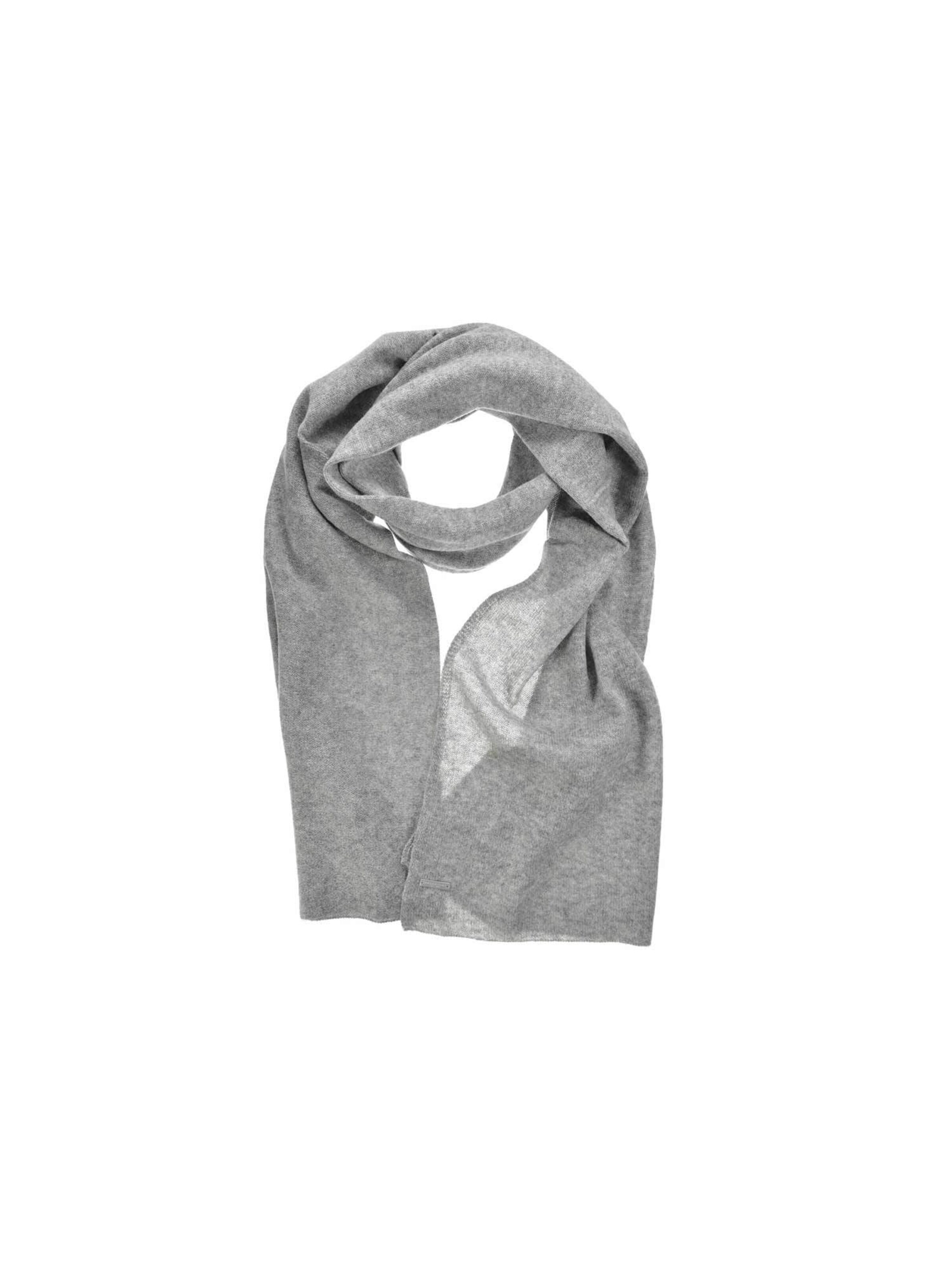 Seeberger Fingerhandschuhe 'Schal'‌‌‌‌‌‌‌ in Grau: Vorderseite
