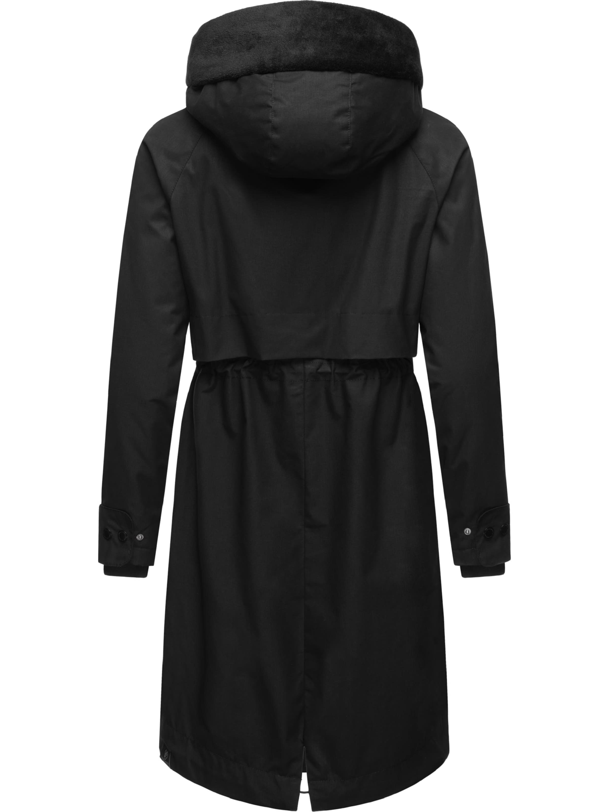 Ragwear Between-seasons coat 'Nicco' in Black