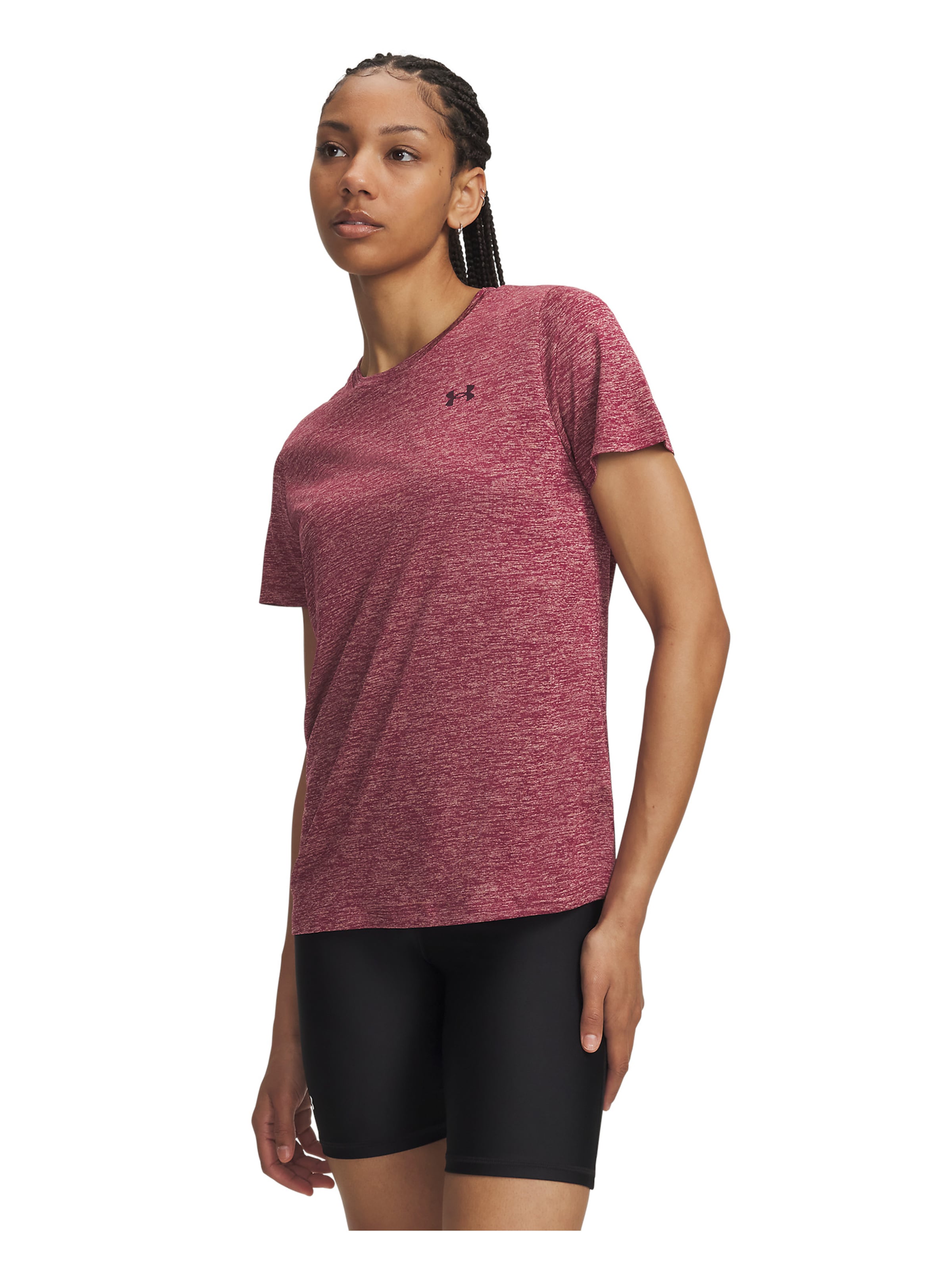 UNDER ARMOUR Performance Shirt 'Tech Twist' in Red: front