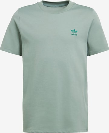 ADIDAS ORIGINALS Shirt 'Trefoil Essentials' in Green: front