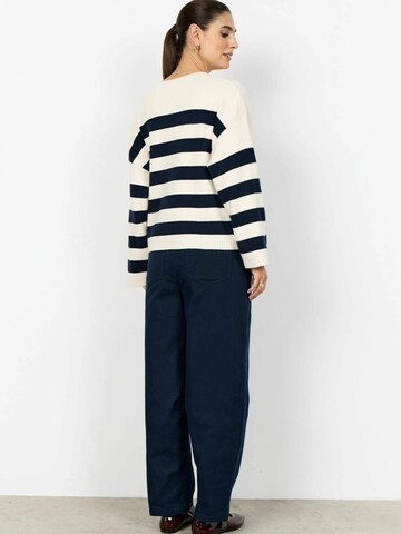 Pull-over ' SC-KANITA STRIPE 36 ' Soyaconcept en bleu