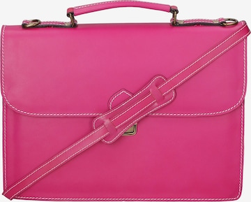 Borsa portadocumenti di Gave Lux in rosa: frontale