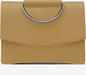 Gretchen Crossbody Bag 'Oyster Clutch Three' in Yellow: front