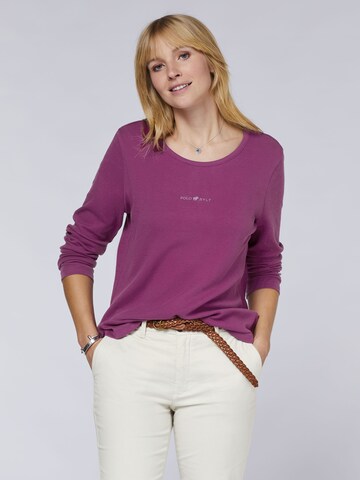 Polo Sylt Shirt in Lila: Vorderseite