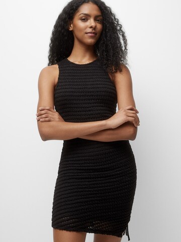 Pull&Bear Knitted dress in Black: front