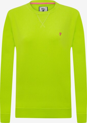 DENIM CULTURE Sweatshirt 'Wendy' in Groen: voorkant