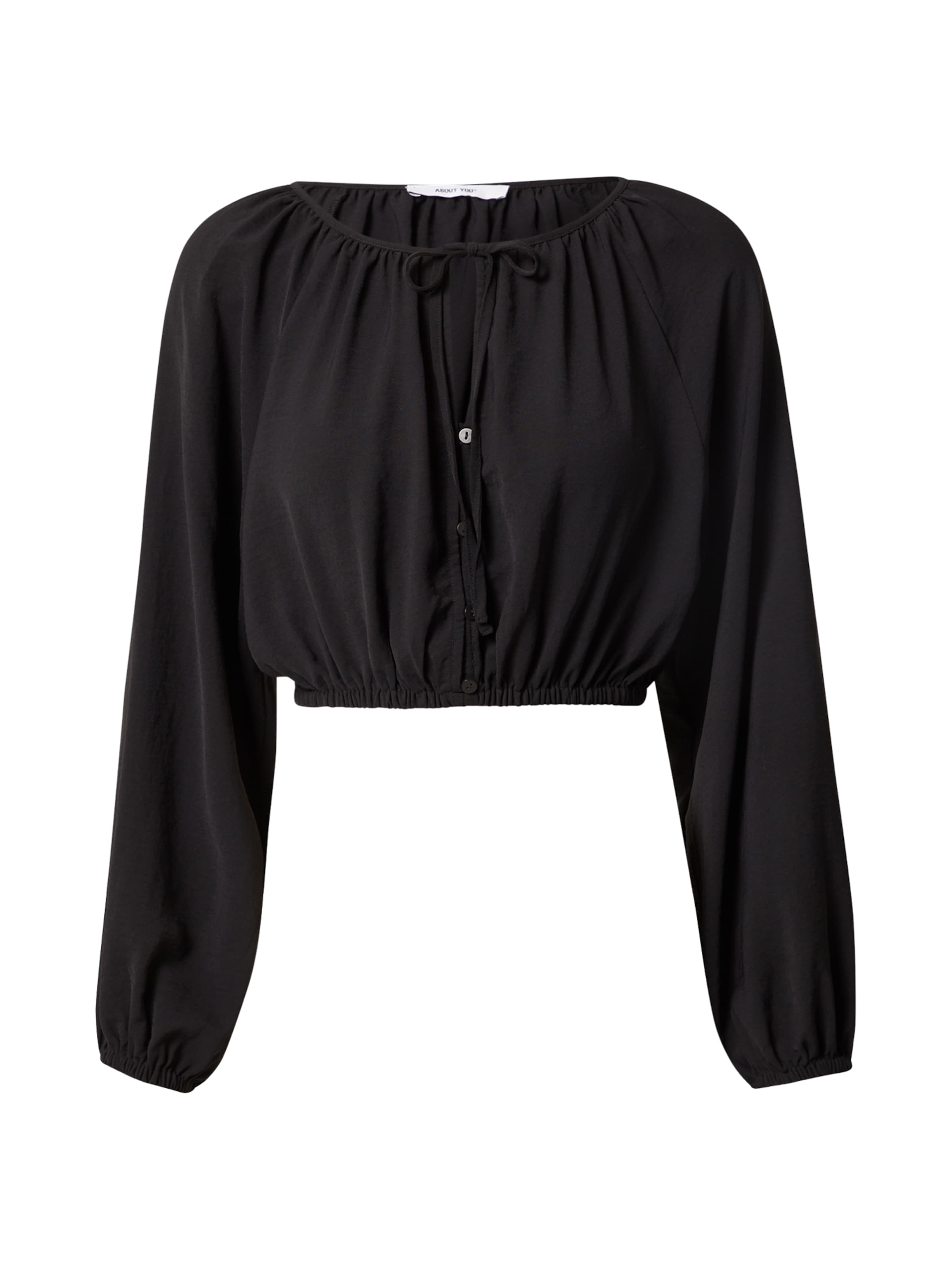 Camicia da donna 'Valentina' di ABOUT YOU in nero: frontale